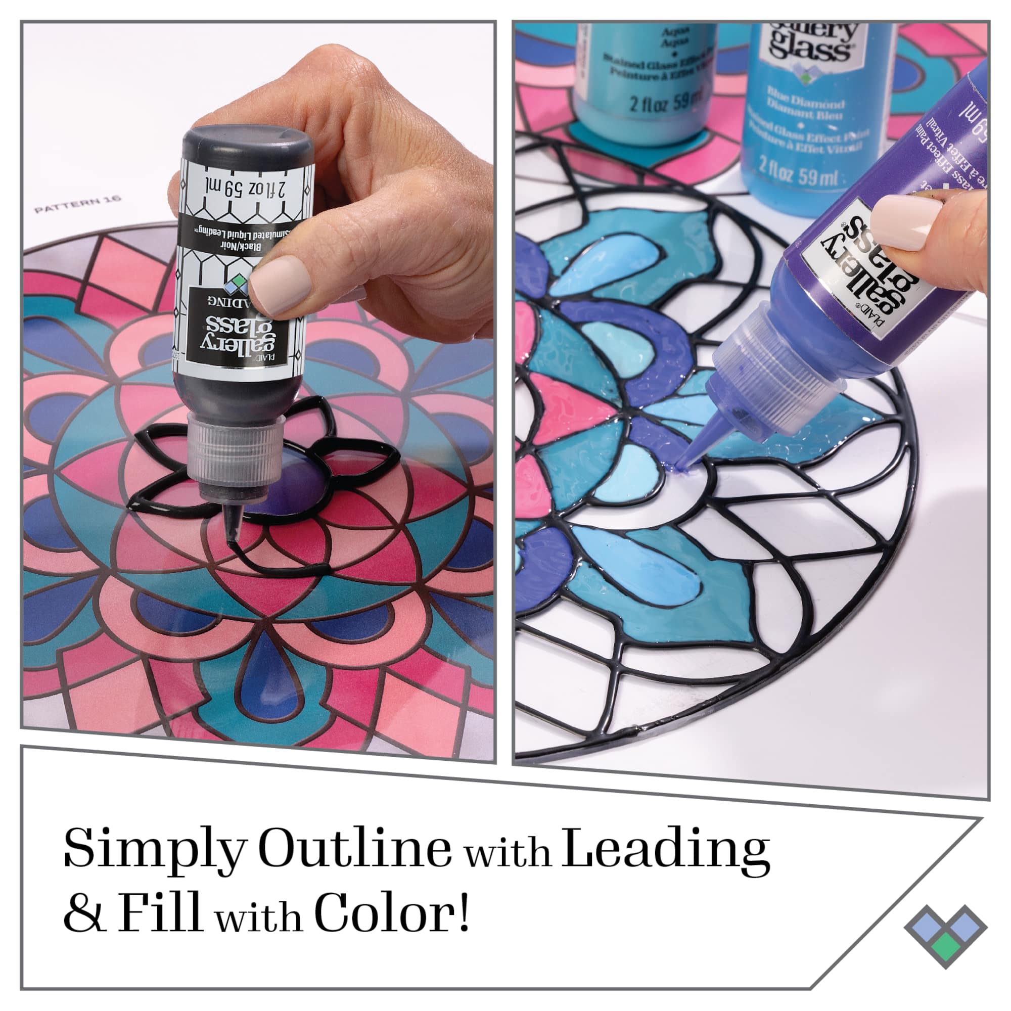Plaid® Gallery Glass® 10 Piece Stained Glass Painting Starter Kit